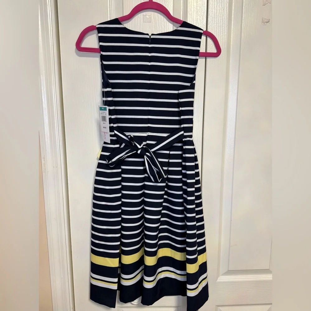 Bonnie Jean Navy‎ and Yellow Striped Dress